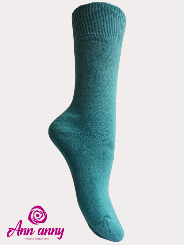 Medias Caña Larga Color Entero Pack X3 - Código M025