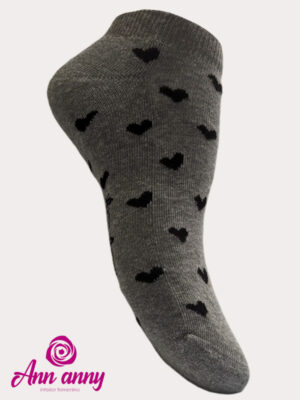 Medias Taloneras Diseño Corazón Pack X3(Diseño4) - Código M011