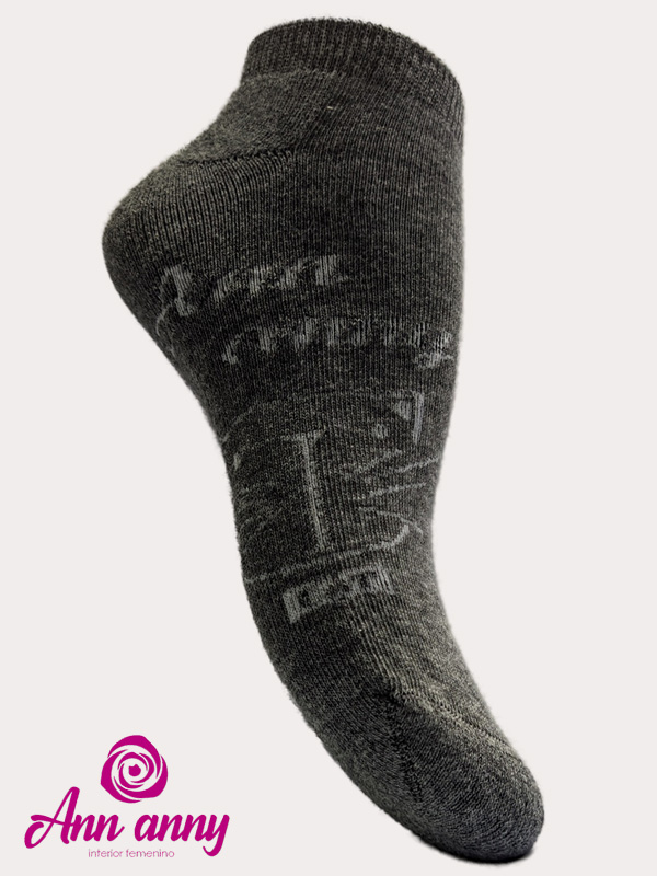 Medias Taloneras Diseño Gato Pack X3(Diseño2) - Código M011