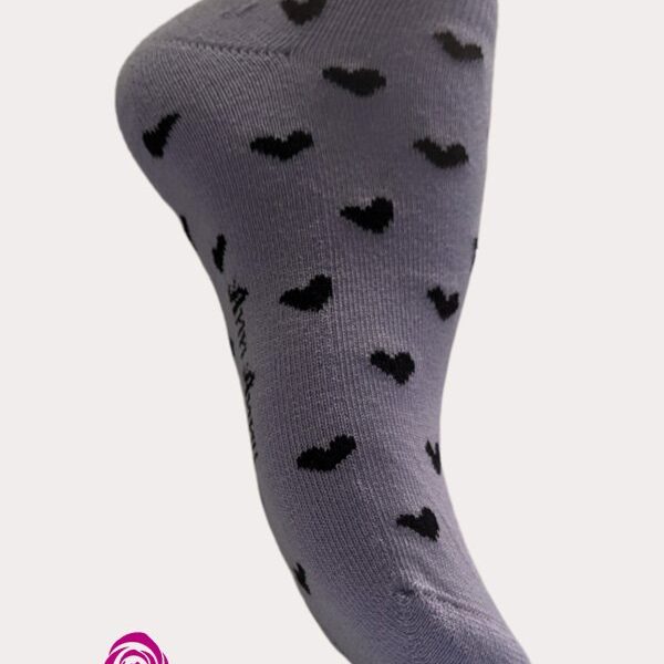 Medias Taloneras Diseño Corazón Pack X3(Diseño1) - Código M011