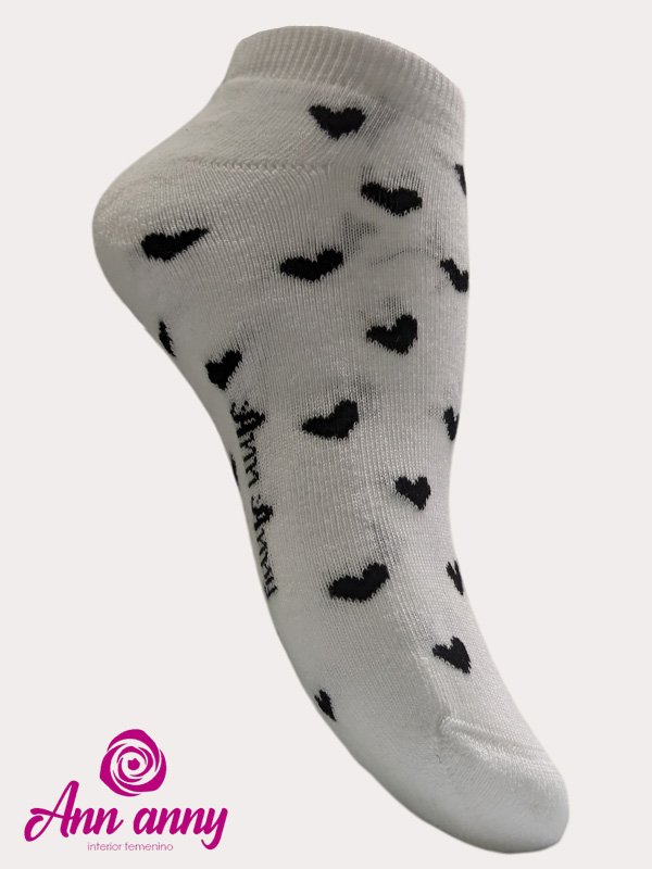 Medias Taloneras Diseño Corazón Pack X3(Diseño2) - Código M011