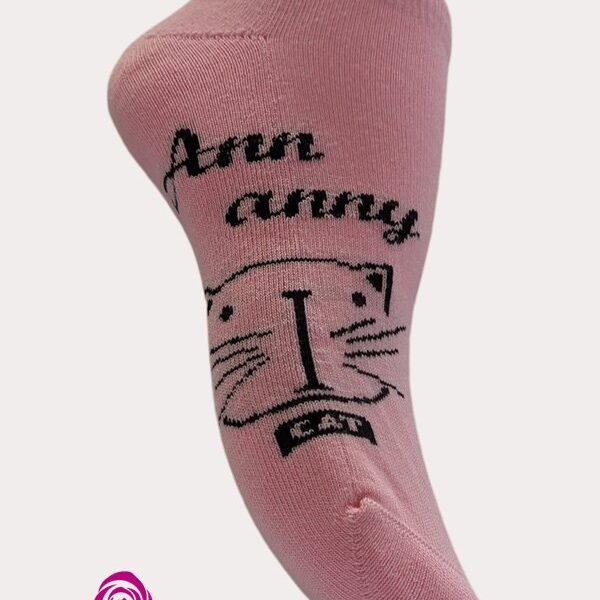 Medias Taloneras Diseño Gato Pack X3(Diseño2) - Código M011